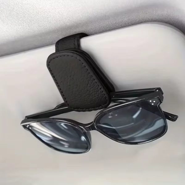 Magnetic Leather Sunglasses Holder